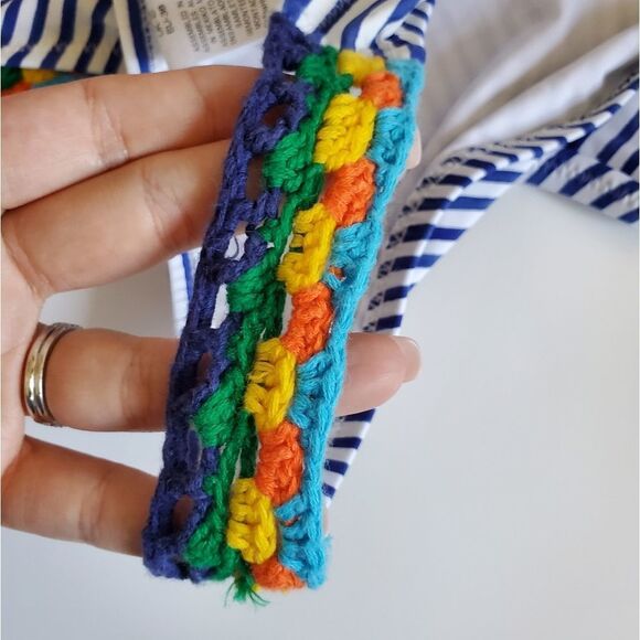 Sperry Crochet Rainbow Striped Bikini | Medium - Picture 6 of 10
